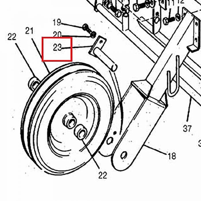 1527-134 Pivot pin for J3 wheel