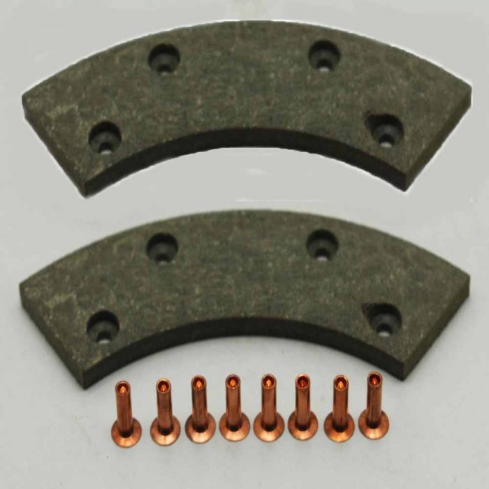 Handbrake linings c/w rivets