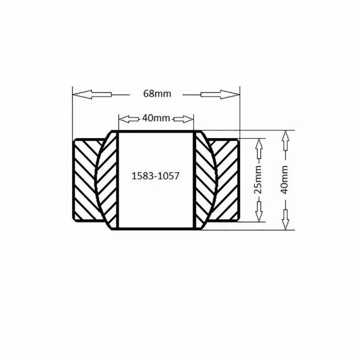 Spherical bearing 40mm ID - Image 2