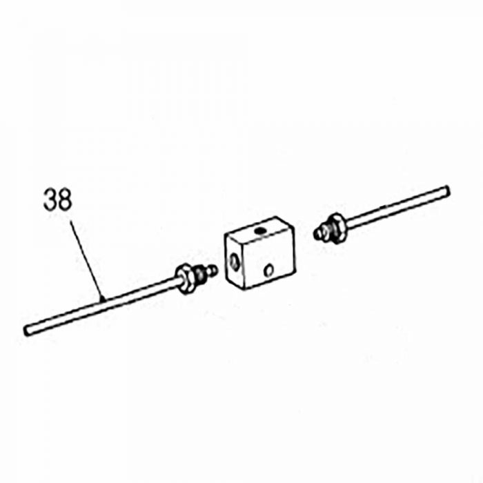 Brake pipe axle cross over & light block to front axle (Newage axle dumper only) - Image 3
