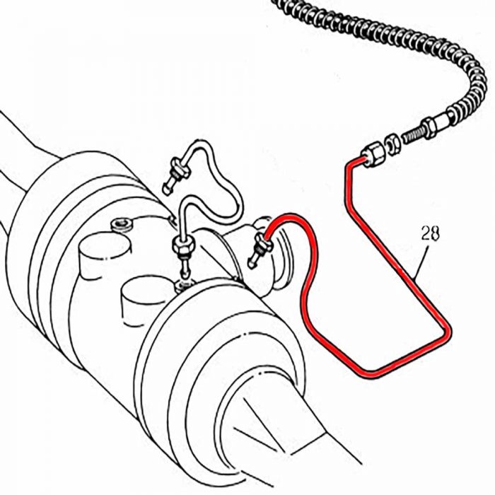 Brake pipe - flexi to front axle