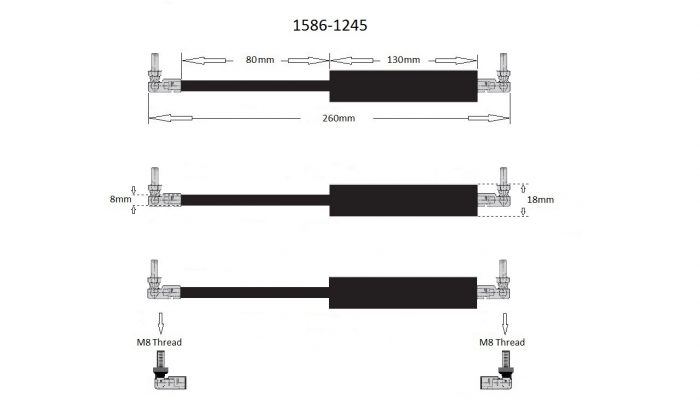 Gas strut (Door Perkin engine machine) - Image 2