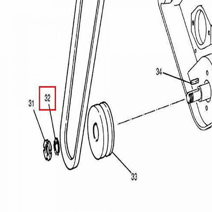 1701-119 Vibrator shaft lockwasher