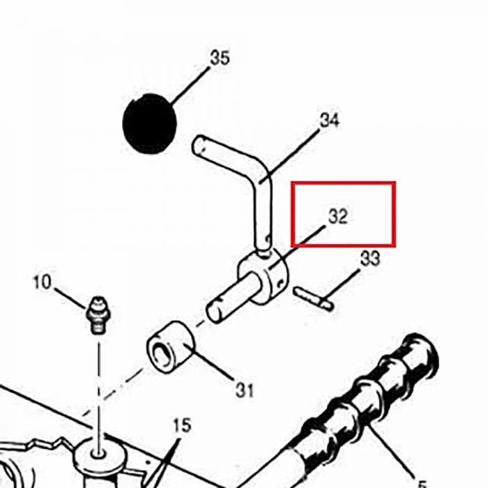 1701-183 Clutch lever pivot pin