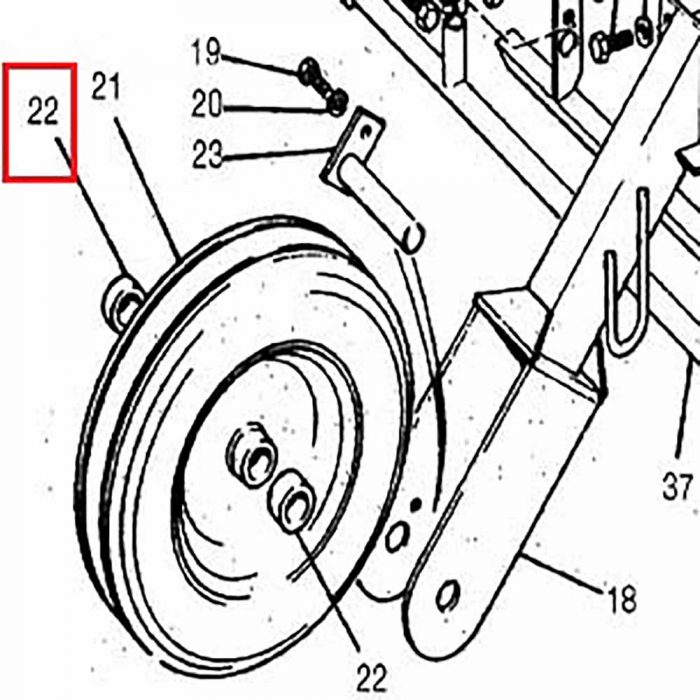 1701-203 Spacer for J3 wheel