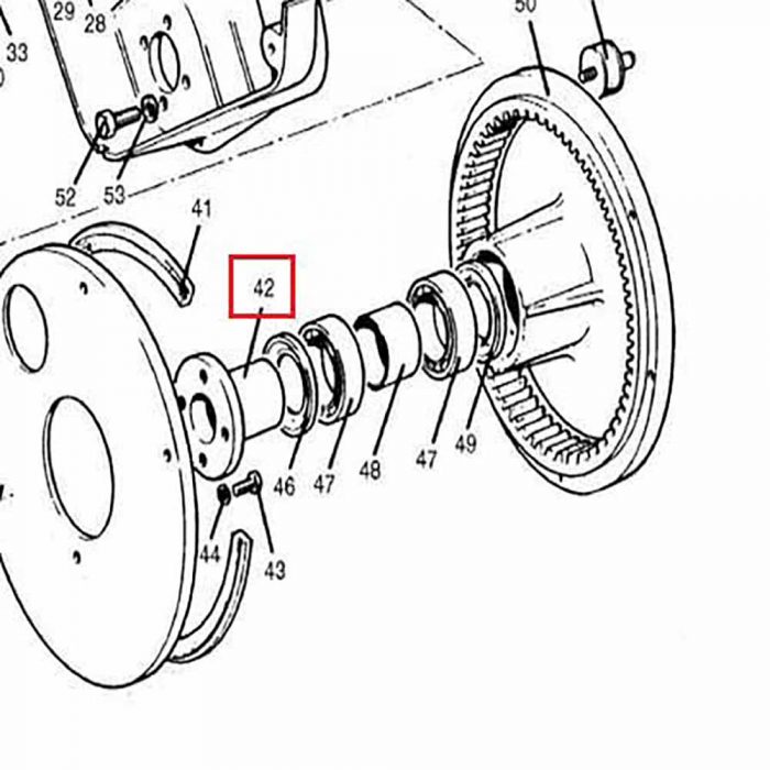 1701-75 Hub drum drive side