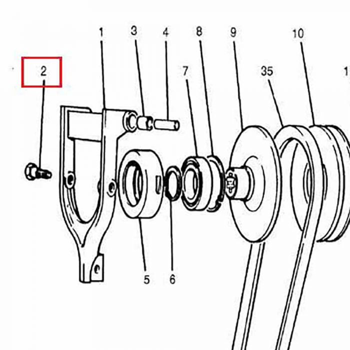 1701-95 Clutch screw