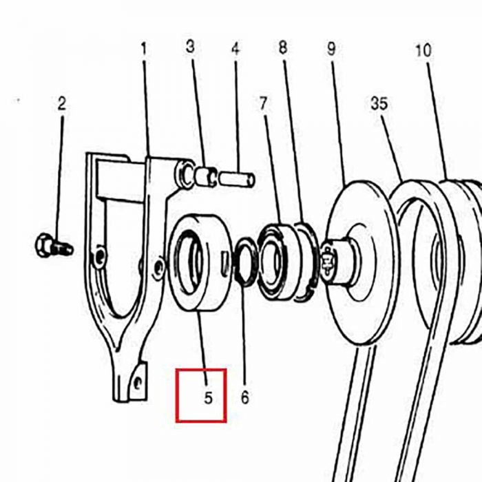 1701-97 Clutch bearing housing