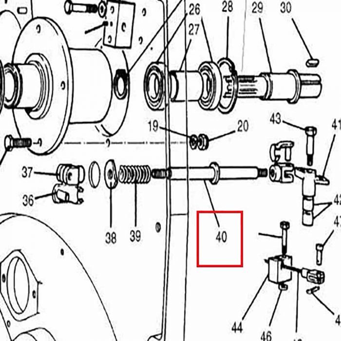 1701-98 Push rod