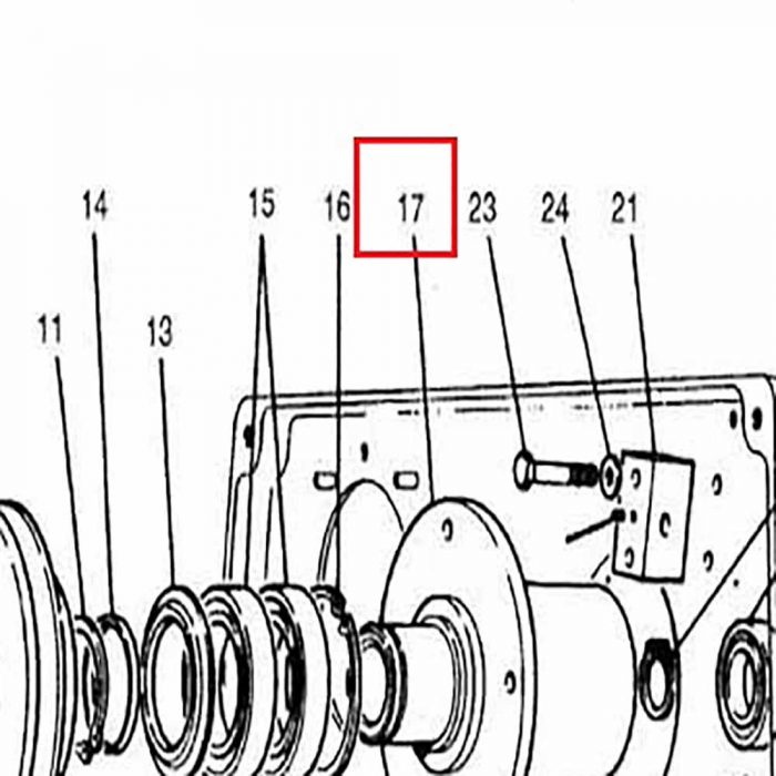 1714-23 Vibrator shaft hub