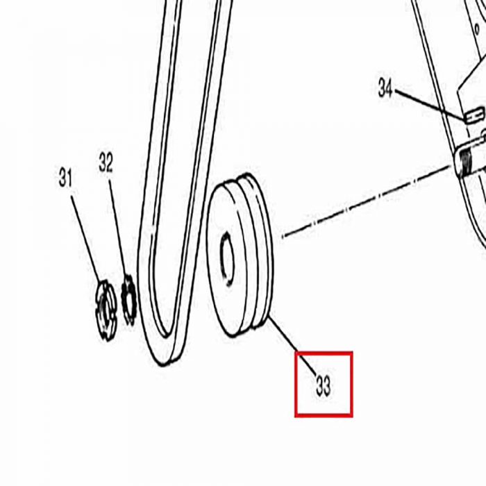 1714-240 Vibrator shaft pulley