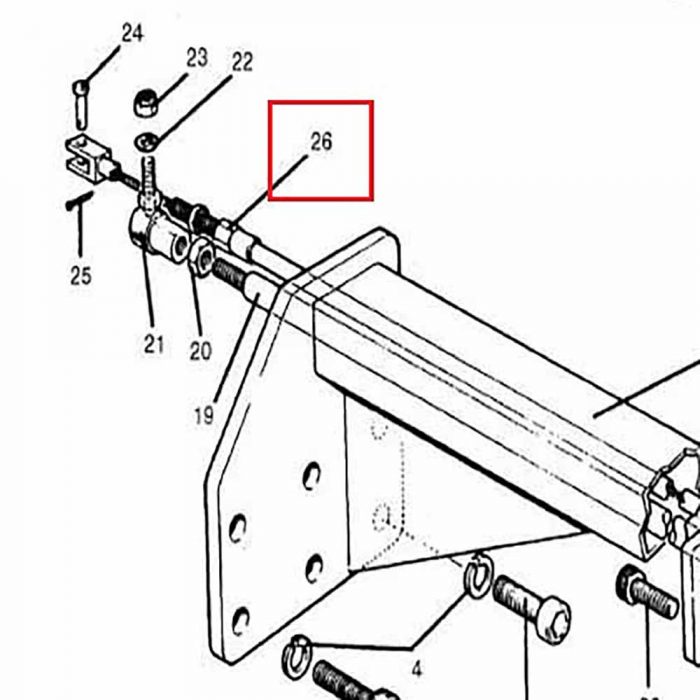 1714-70 Vibrator Clutch cable