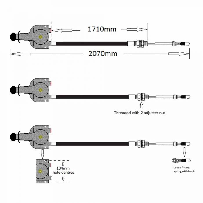 NSI THOTTLE CABLE ASSY - Image 2