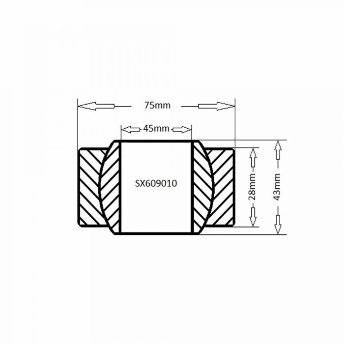 Lower 2-3 ton + Upper 5-10 ton Barford centre bearing 45mm ID - Image 2