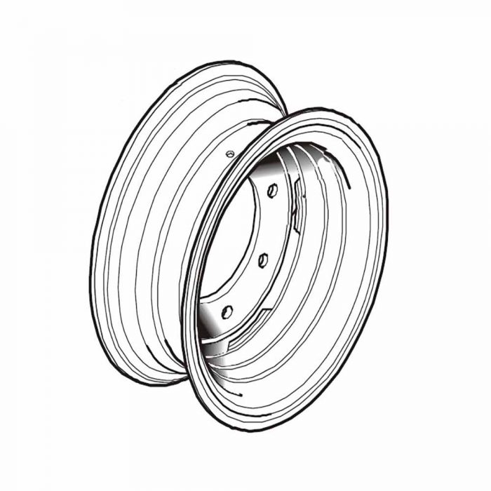 Wheel rim - 6ton Thwaites Perkins engine & Newage 8 studded axles