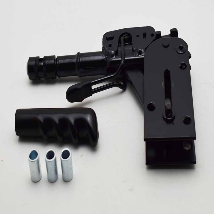 Overcentre locking handbrake lever