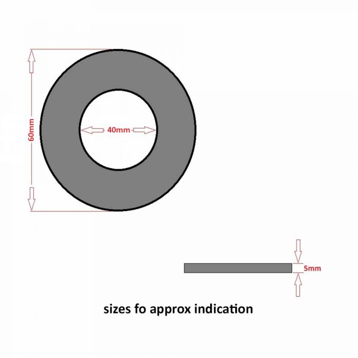 Clamp washer OD 60mm x ID 40mm - Image 2
