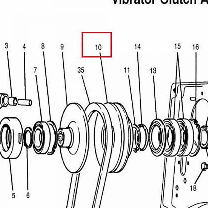 1714-239 Clutch pulley