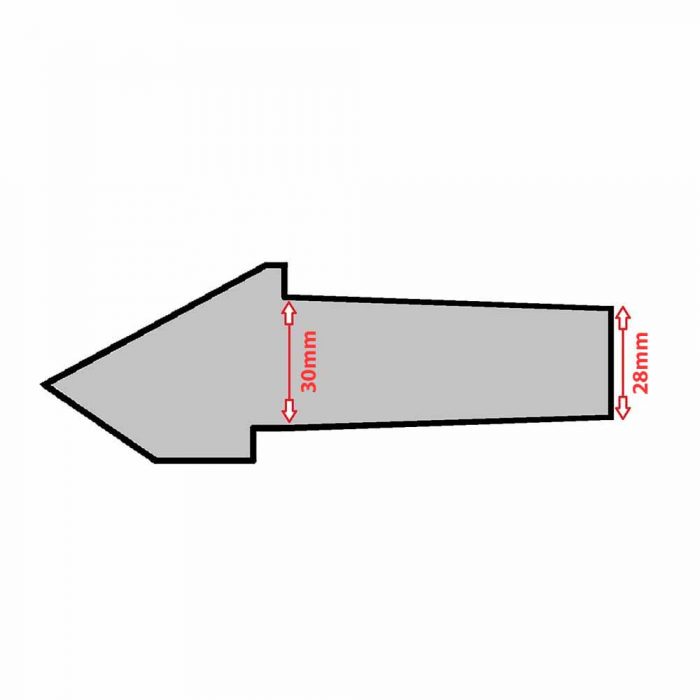 Rock tooth 30mm tapered shaft - Image 2