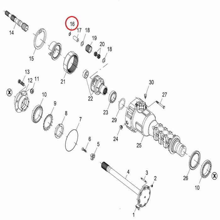 Planetary gear circlip (each)