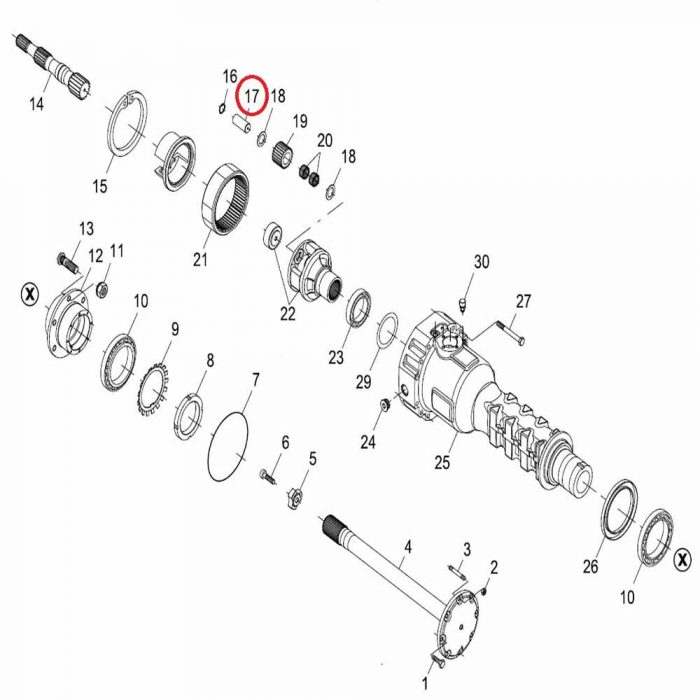 Planetary gear pin (EACH)