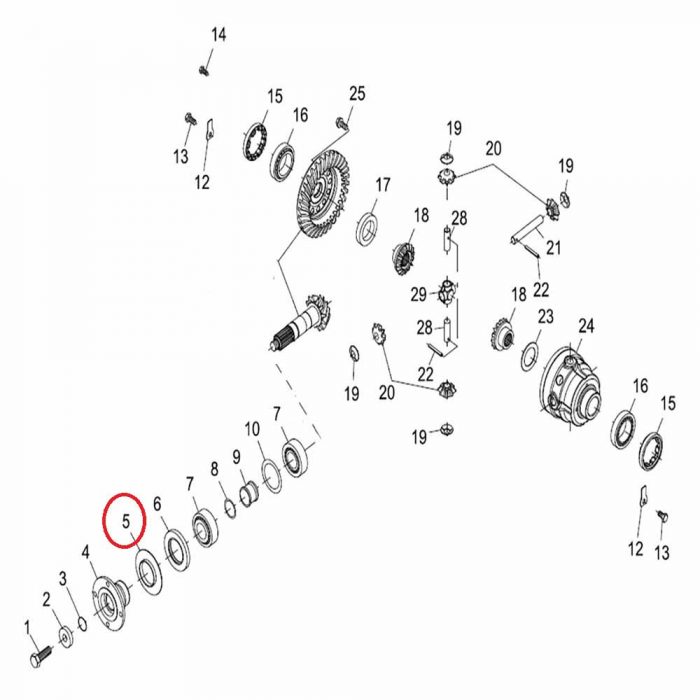 Axle flange dust cover