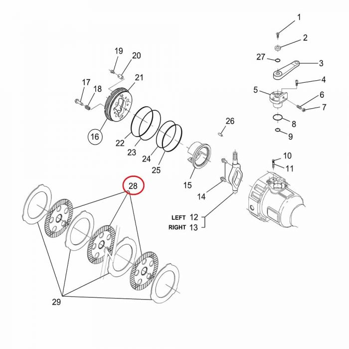 Brake friction Disc (per disc - not set)