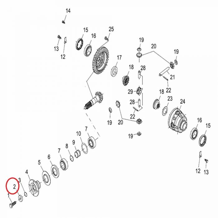 Flange washer