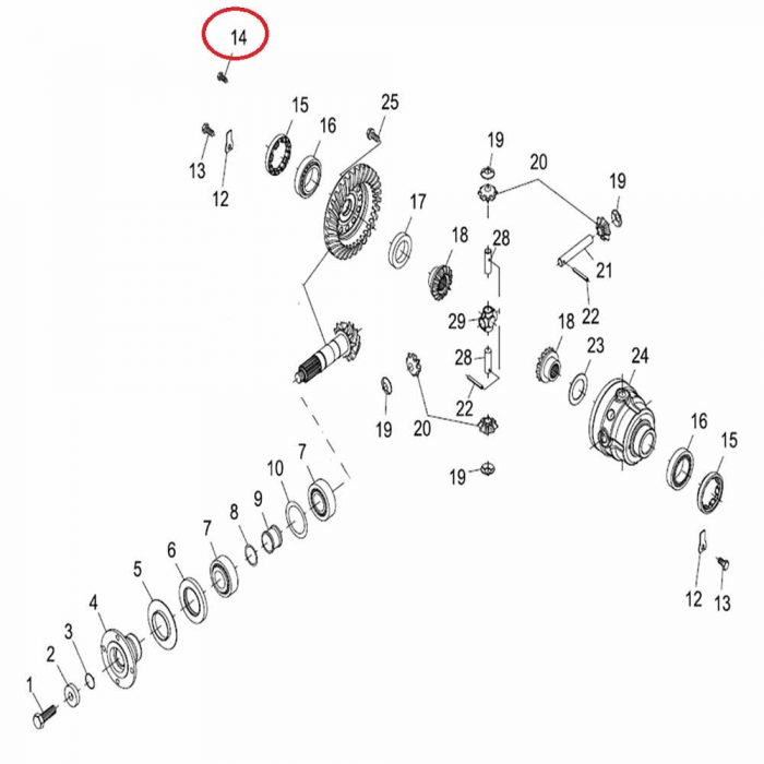 Cylinder bolt (EACH)