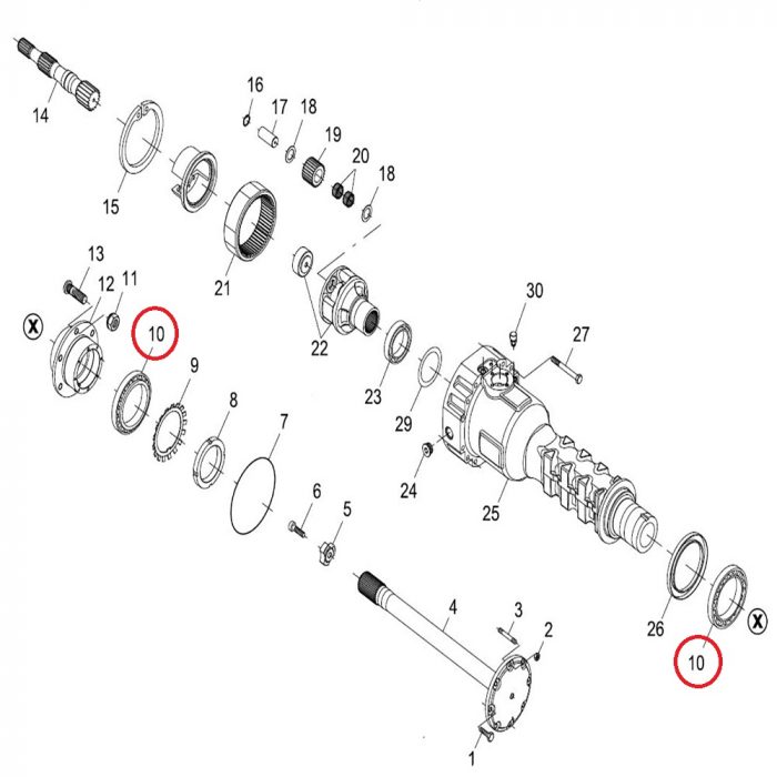 Hub bearing (EACH)
