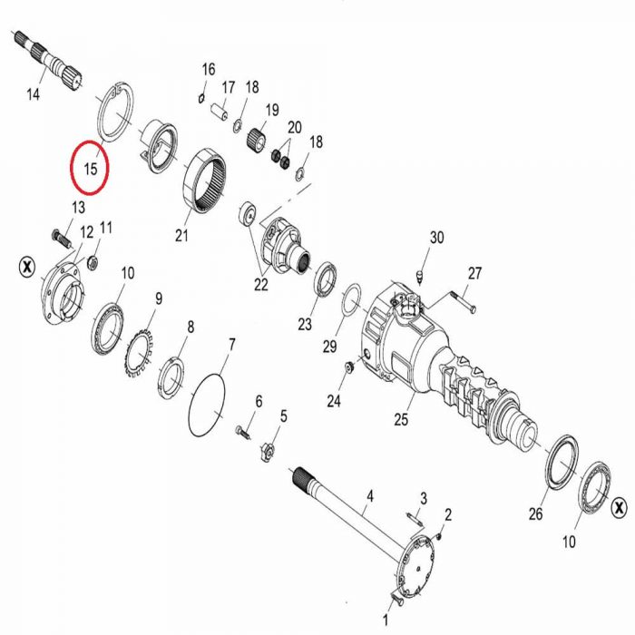 Annulus ring circlip