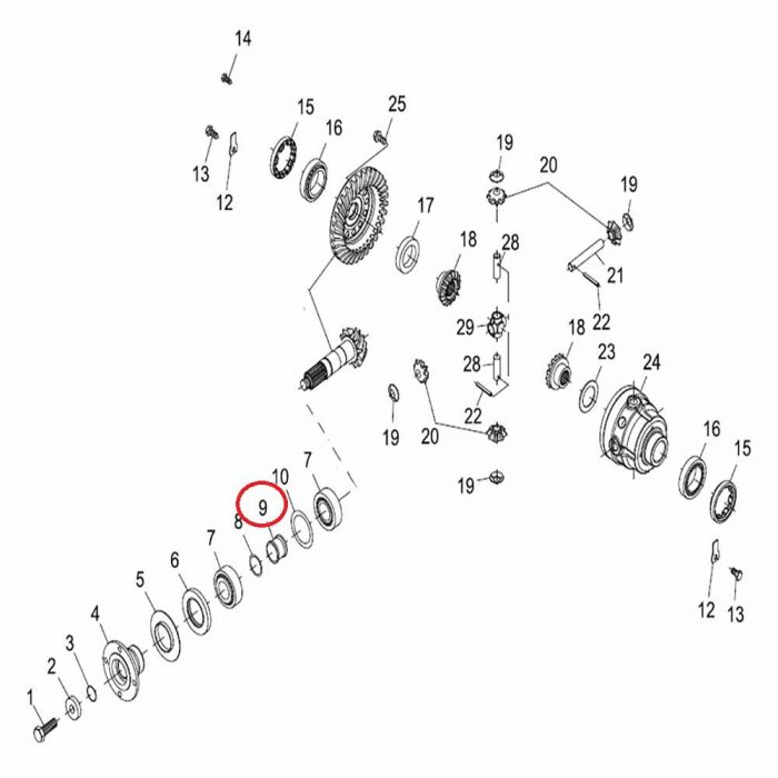 Pinion spacer
