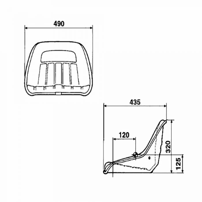 KAB P2 Pan seat - Image 2