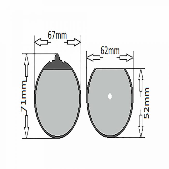 Round handbrake pads - Image 2