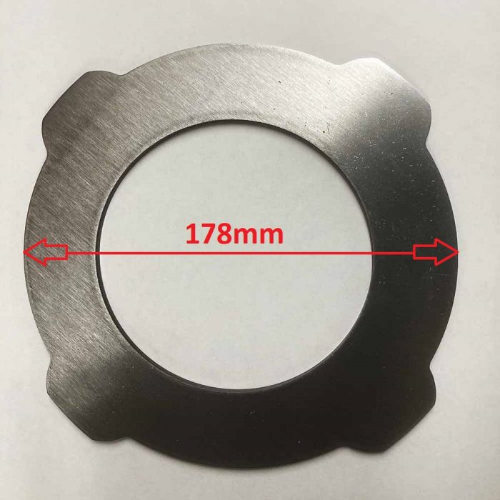Metal brake plate 3.65mm thick x 178mm diameter