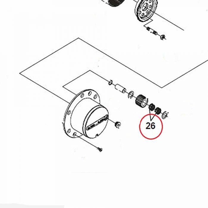Needle roller bearing (each)