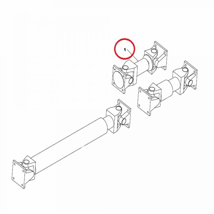 Propshaft - Gearbox to dropbox