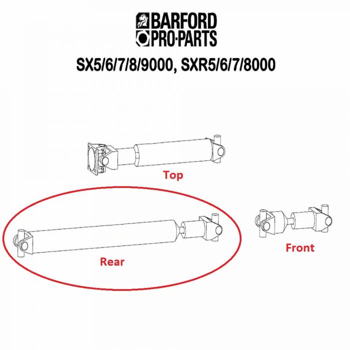 Rear propshaft