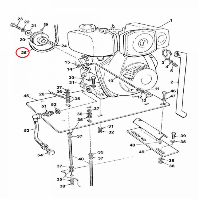 Winget mixer 100T drive belt