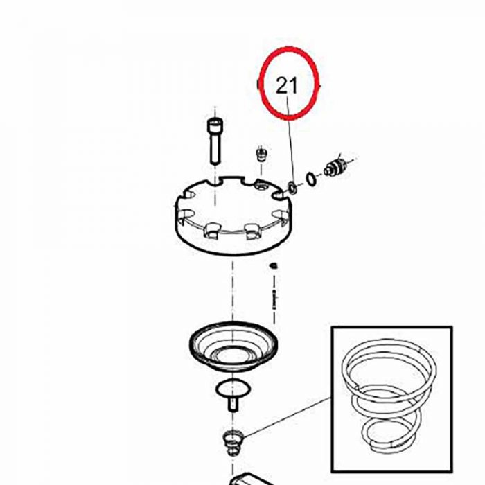 Seal ring - (contained in SB152 seal kit & accumulator kit)