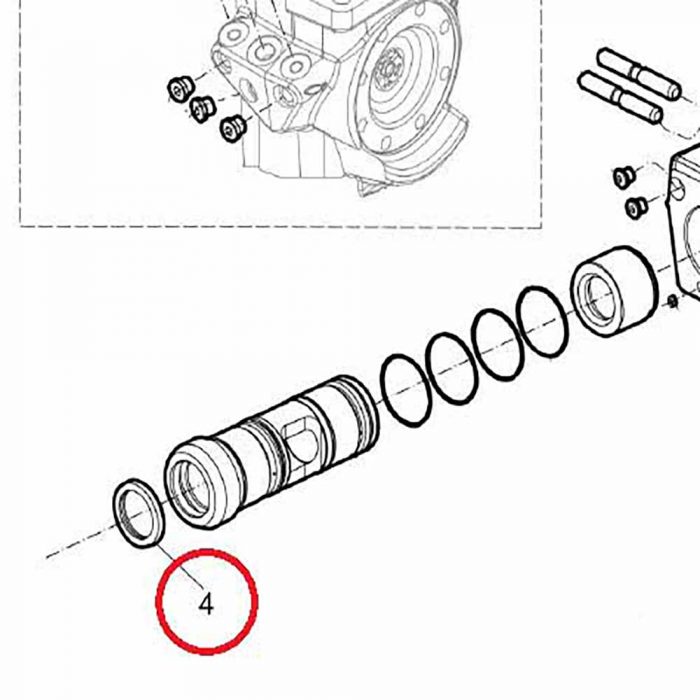 Scraper ring - (contained in SB152 seal kit)