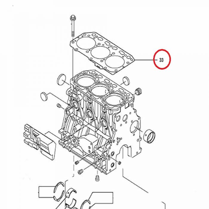 33 - Head gasket 3TNV88XWA-2