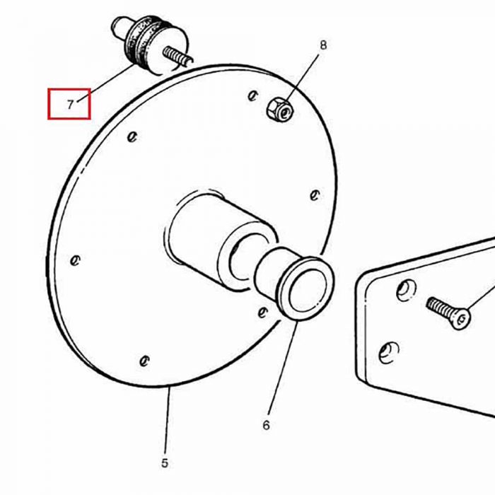 Rubber mount c/w Pin - Image 2