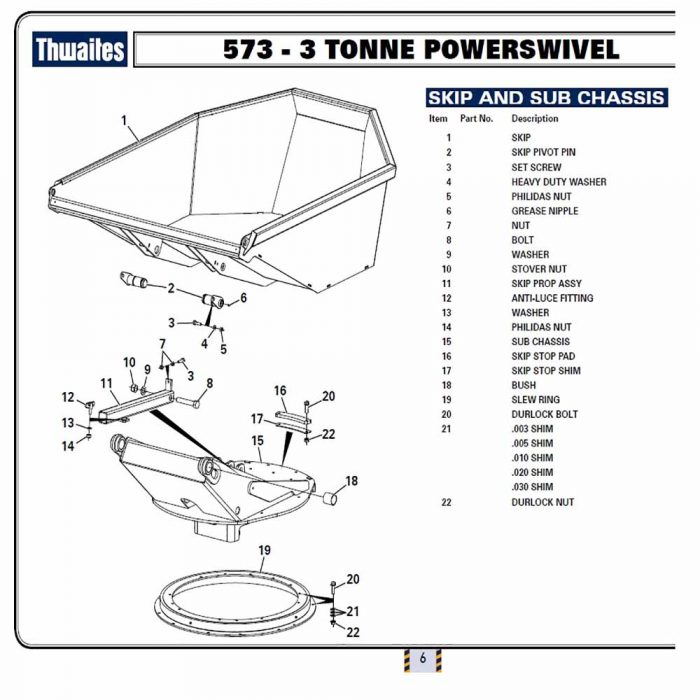 Mach 573 - powerswivel parts book for download