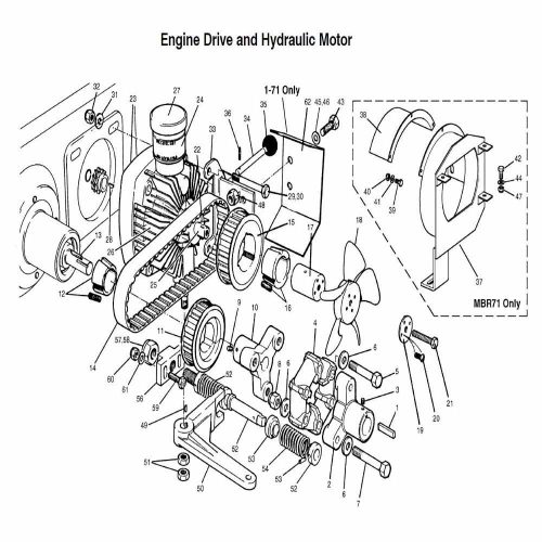 Engine drive & hydraulic motor