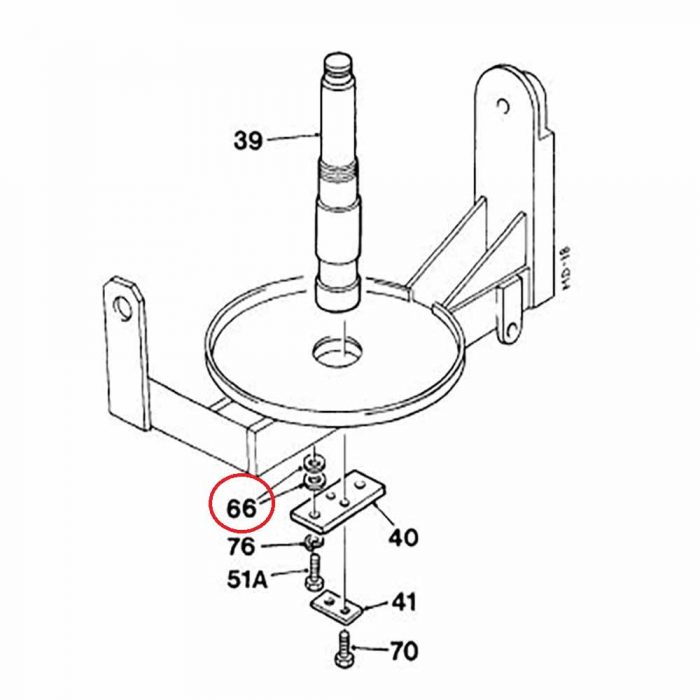 Winget mixer 100T drum flange washer