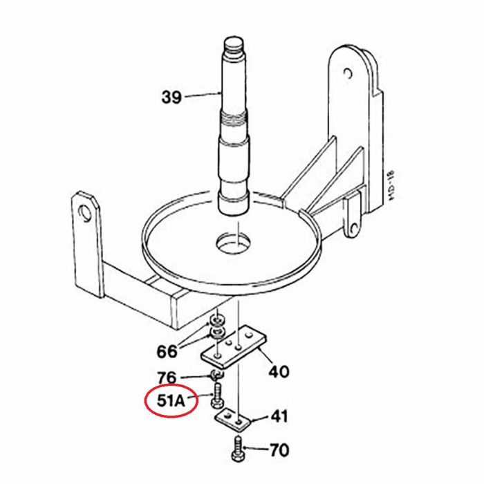 Winget mixer 100T drum shaft flange & tab washer setscrew