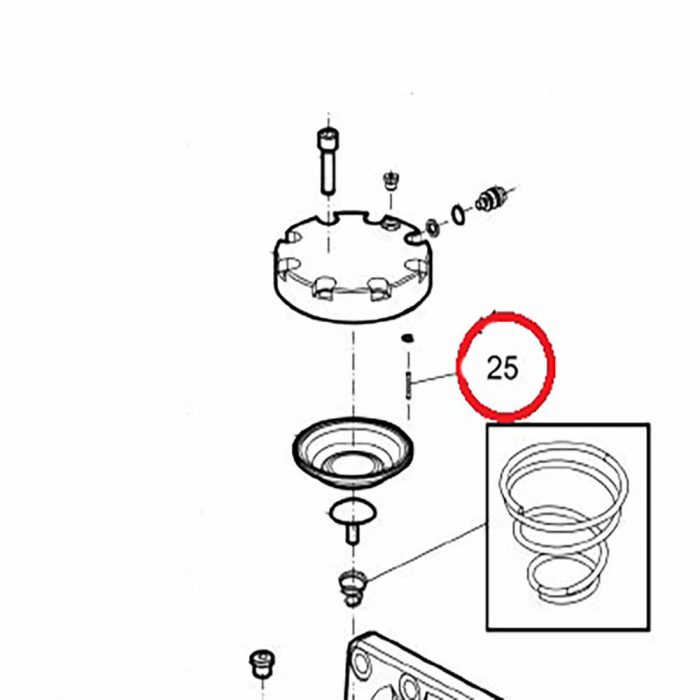 Pin - (contained in SB152 Accumulator kit)