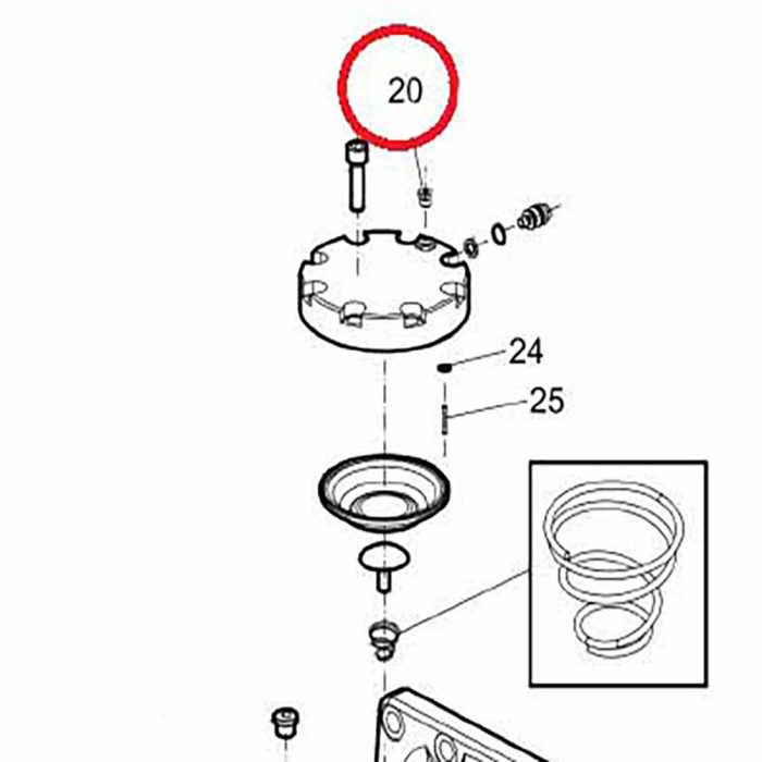 Plug - (contained in SB152 Accumulator kit)