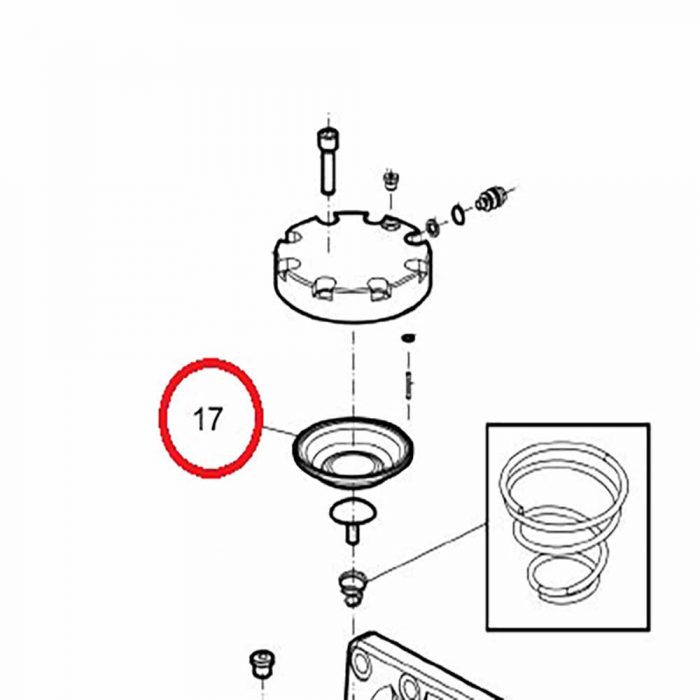 Diaphragm - (contained in SB152 Accumulator kit)